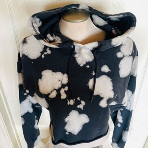 Wego Japan Crop Hoodie Sweatshirt Dip-Dyed Small - Picture 7 of 12